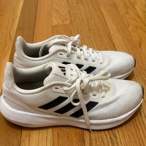 Adidas women’s Cream and Black Sneakers